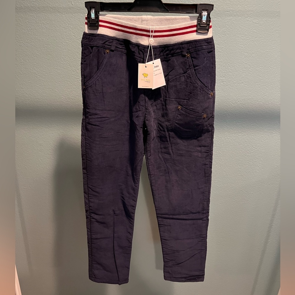 Dino Bebe | Blue Classic Corduroy Pants - Boys